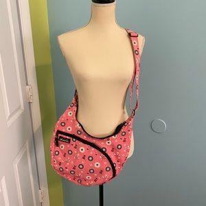 KAVU pink flower sling bag